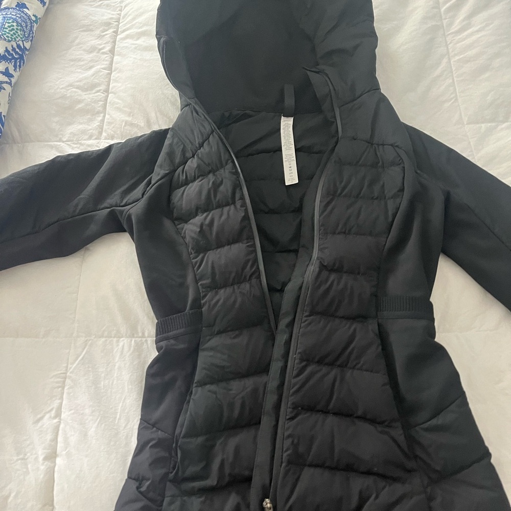 Black Hooded Puffer Jacket